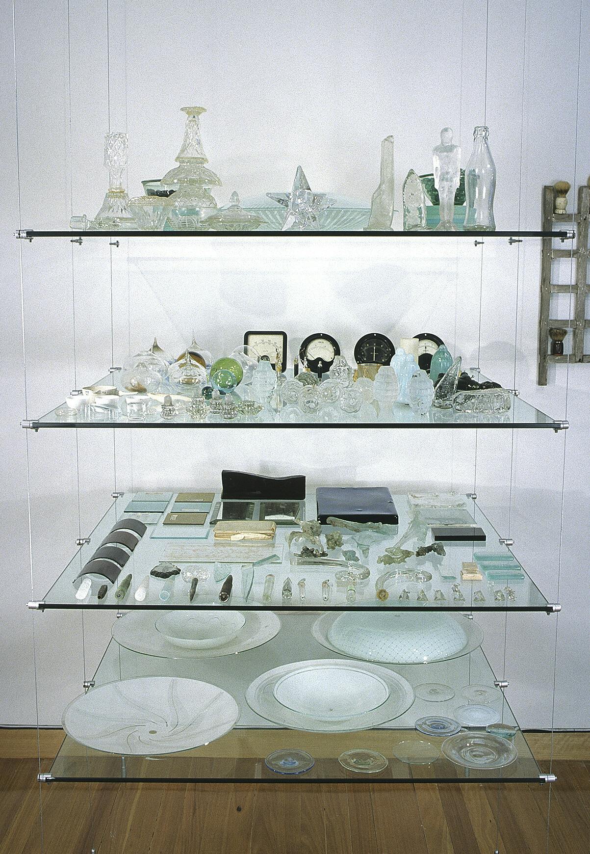 (glass objects display)