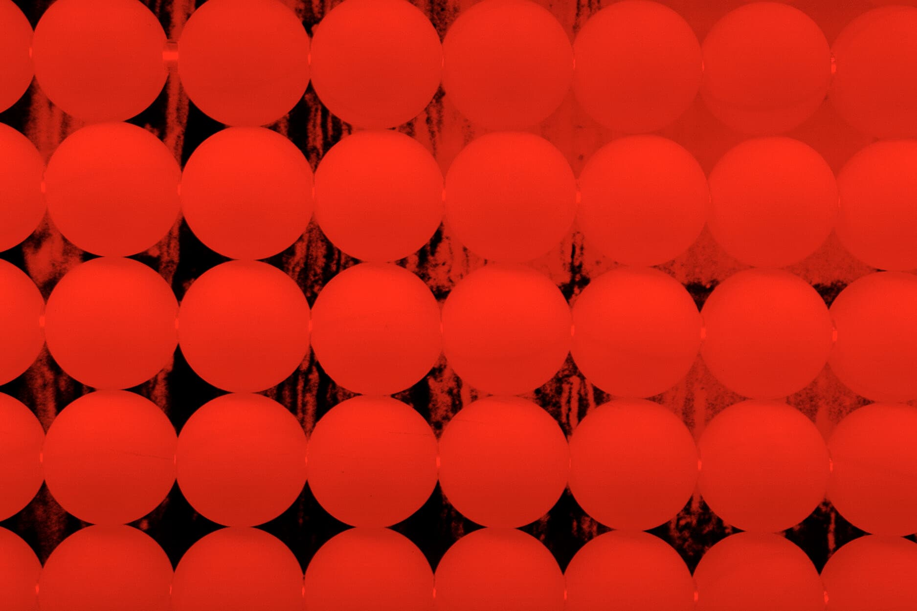 Untitled (red ping pong balls) (detail)